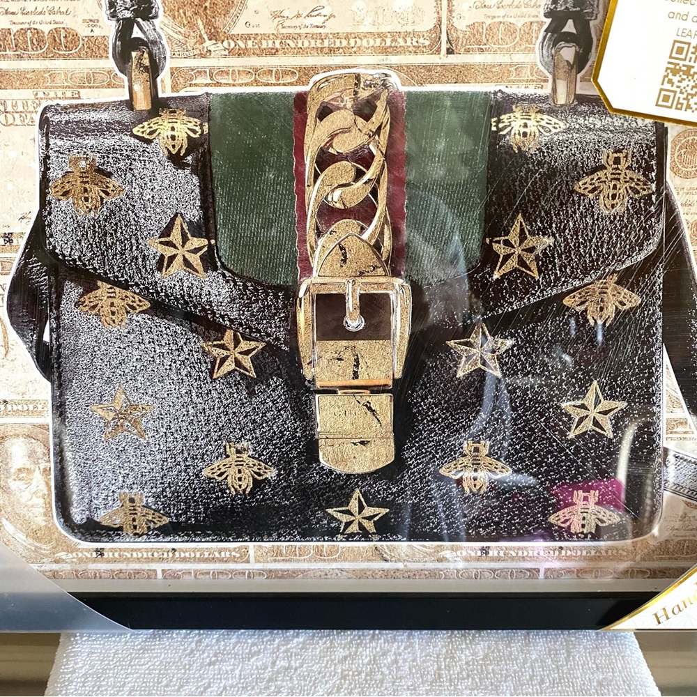 🎅🏻 Sale Wall art with Black and Gold Women's Bag detail - Picture 5 of 9